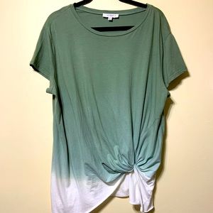 Umgee green tye dye top